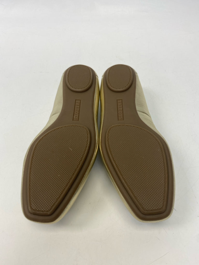 NWOT Talbots  Size 6.5 Gold Metallic Flats