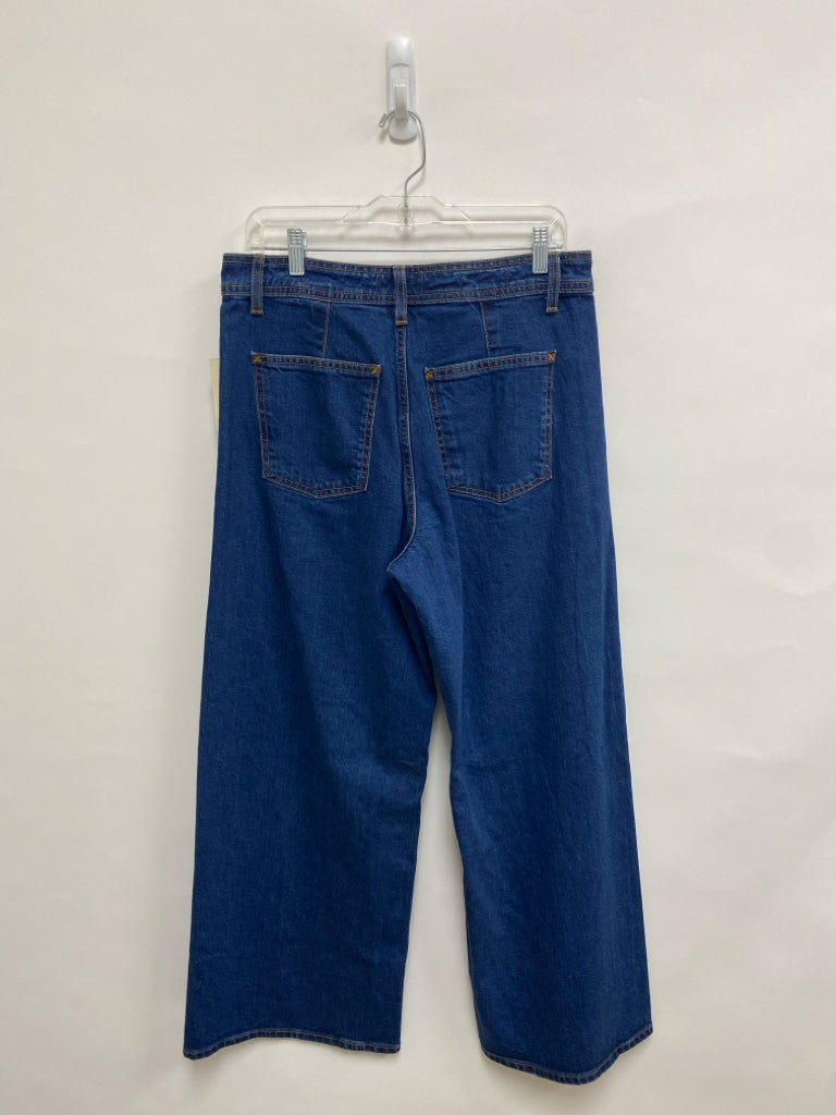 NWT Universal Thread Size 10R Blue Wide Leg Ladies Jeans