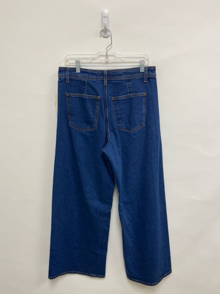 NWT Universal Thread Size 10R Blue Wide Leg Ladies Jeans