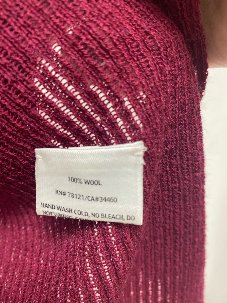 Eileen Fisher Size PP Raspberry Drape Petite Sweater