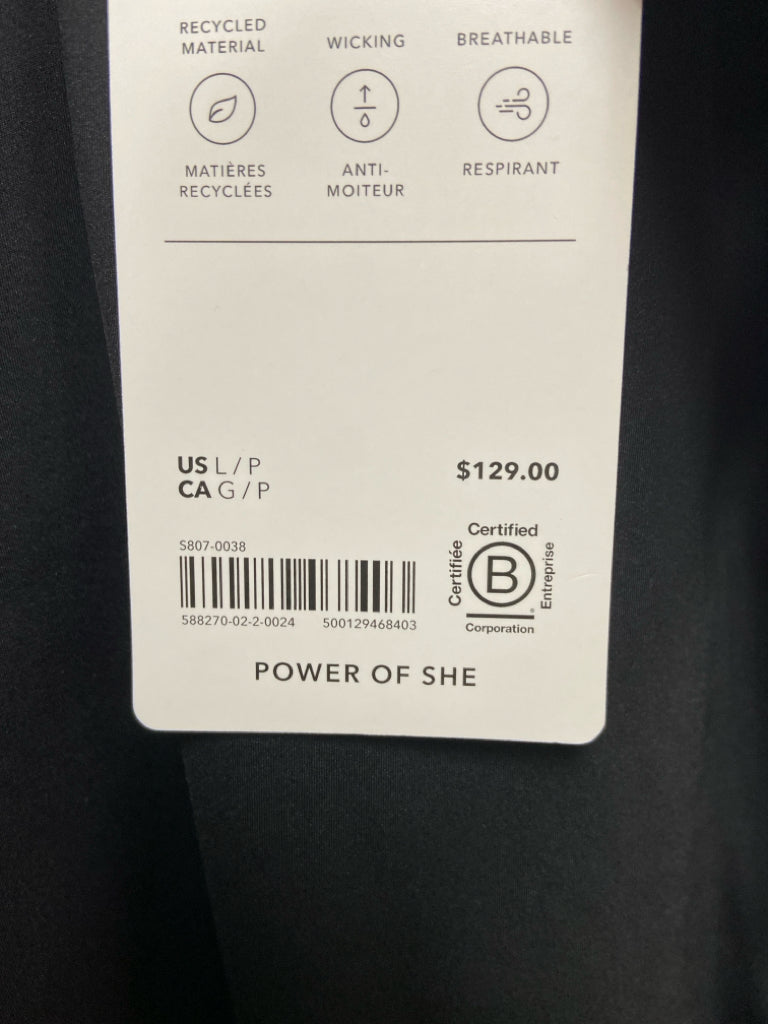 NWT Athleta Size L Black Sleeveless Athletic Dress