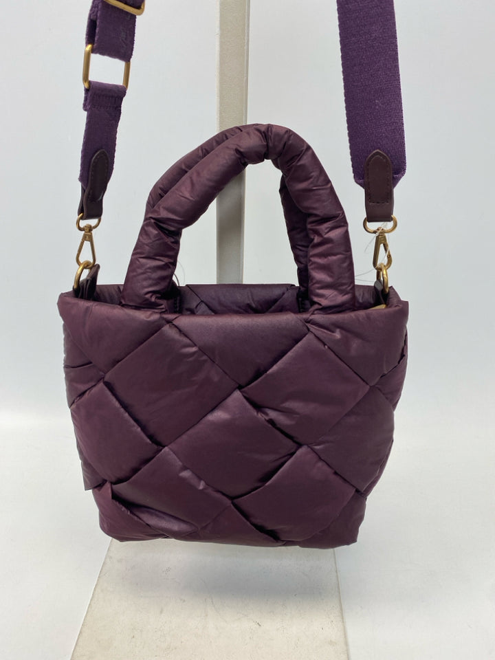 NWT Sam Edelman Dark Plum Nylon Handbag