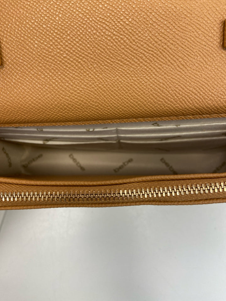 NWT Bebe Brown Gold Studded Crossbody