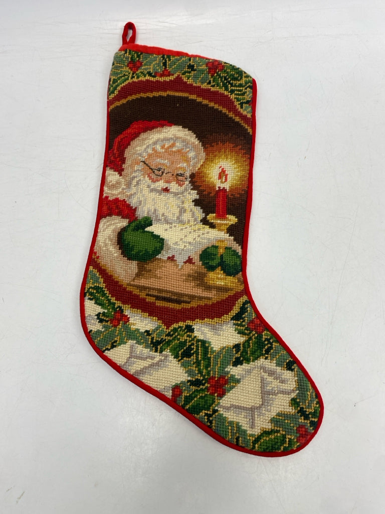 Red Green Needlepoint Christmas