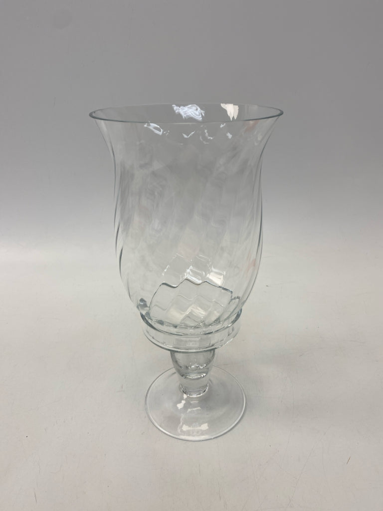 Clear Ribbed Glass Candleholder(s)