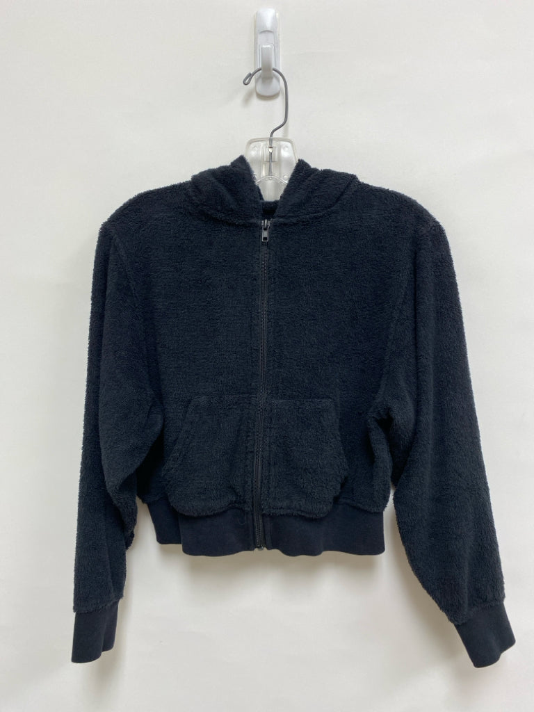 SKIMS Size XS Black Hooded Terry Cloth Ladies Jacket