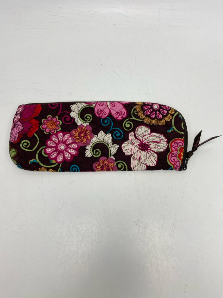 Vera Bradley Burgundy Multi Color Flowers Misc. Accessory