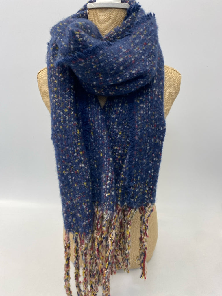 NWT Navy Multi Color Winter Scarf
