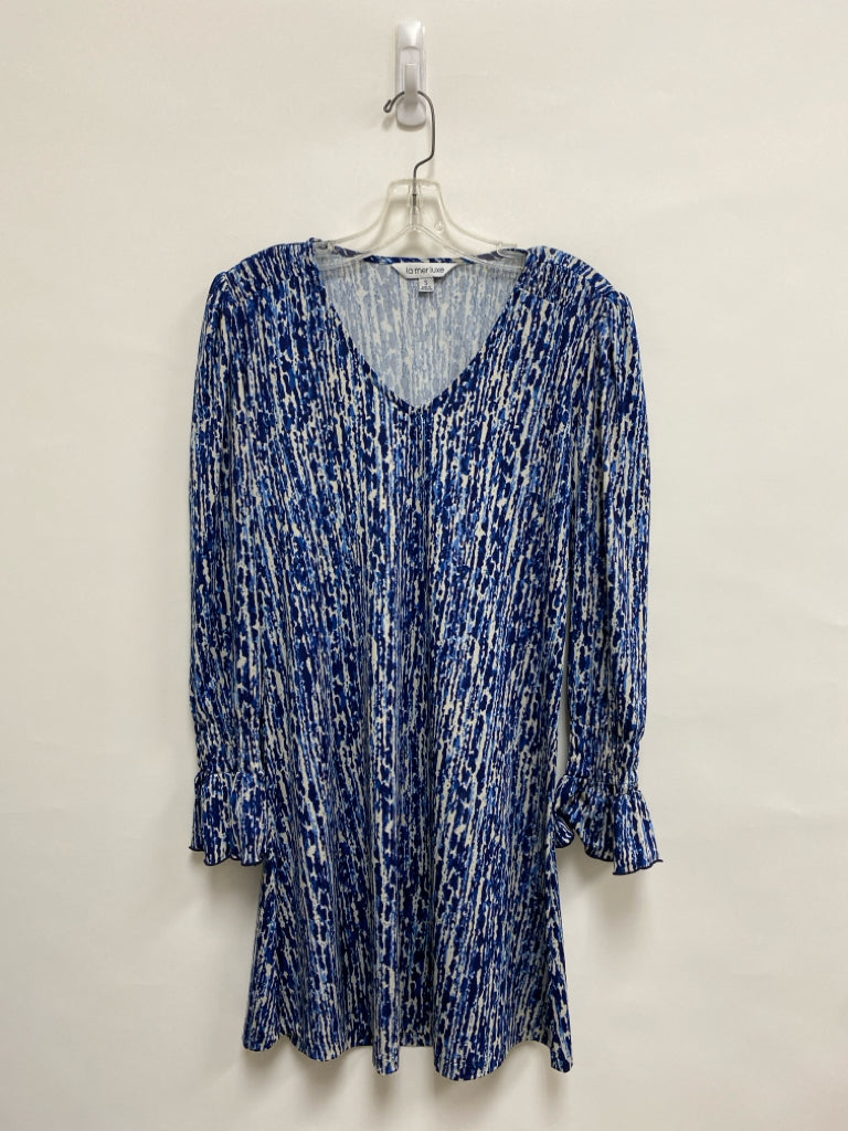 la mer luxe Size S Blue White Ladies Dress