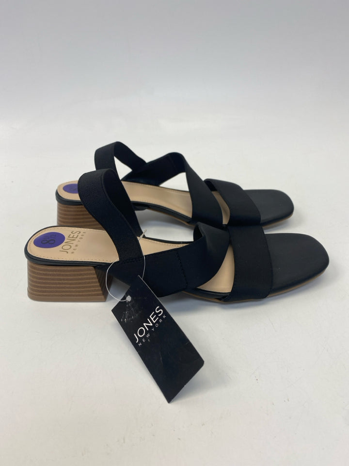 NWT Jones New York  Size 8.5 Black Sandals