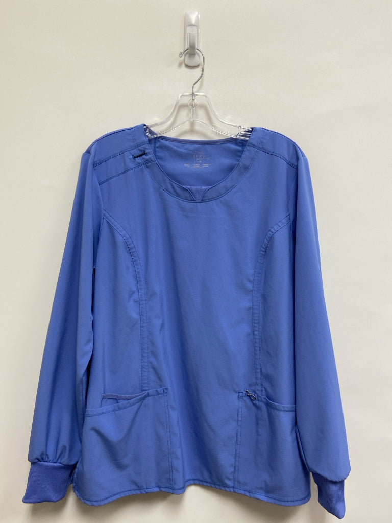 Cherokee Size L Light Blue Uniform Top