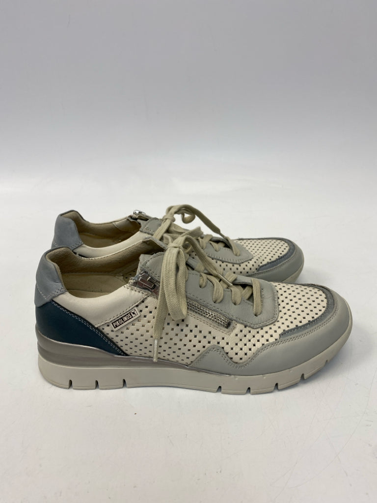 Pikolinos  Size 40 Cream Pale Blue Sneakers