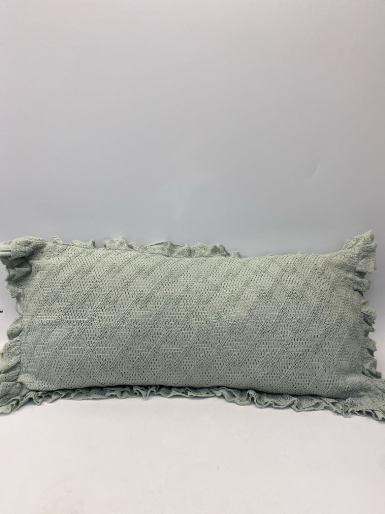 Seafoam Woven Pillow