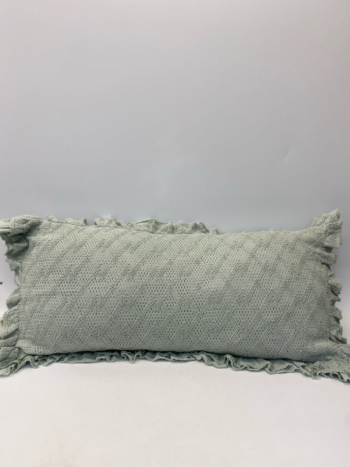 Seafoam Woven Pillow