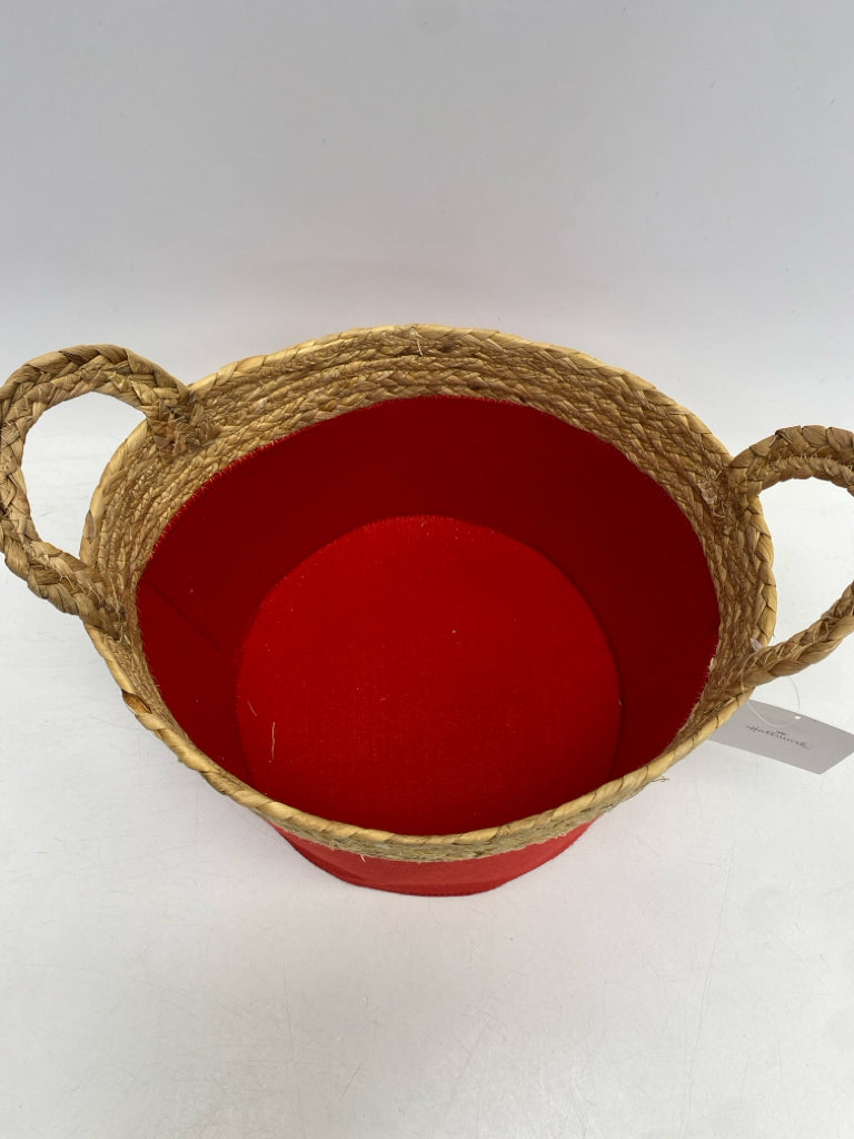 NWT Hallmark Red Brown Basket