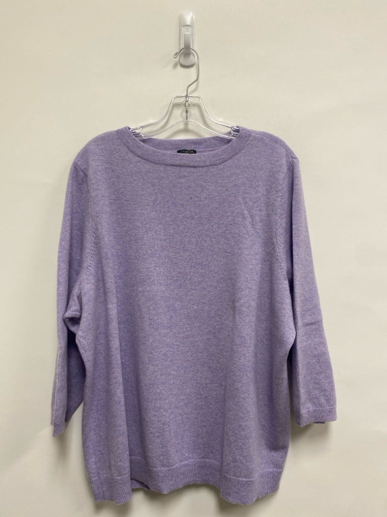 Talbots  SIZE  3X Lavender Cashmere Plus Size Sweater