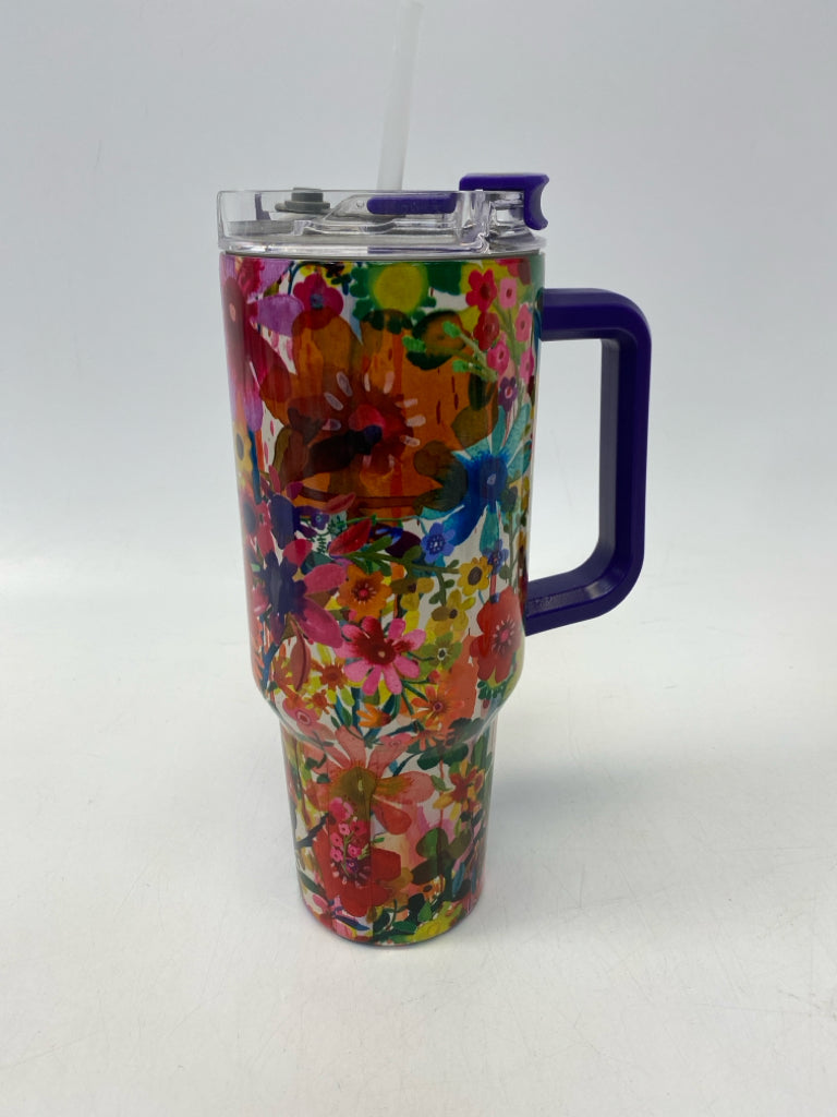 Natural Life Multi Color Flowers Tumbler