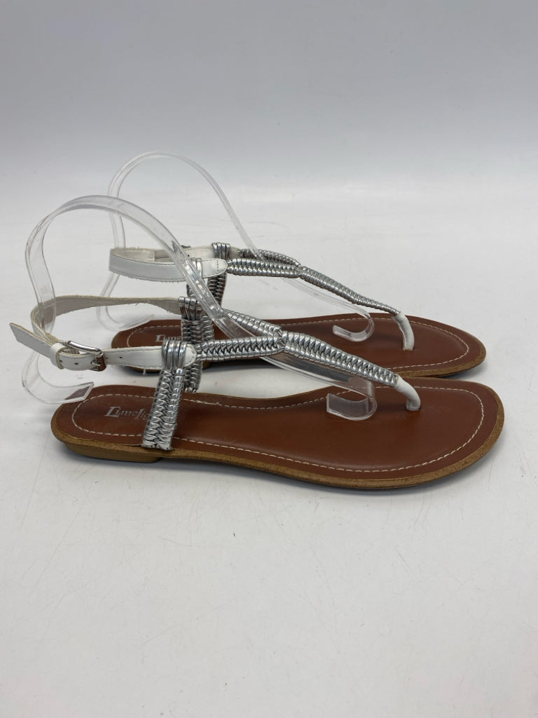 Limelight  Size 9 Silver White Sandals