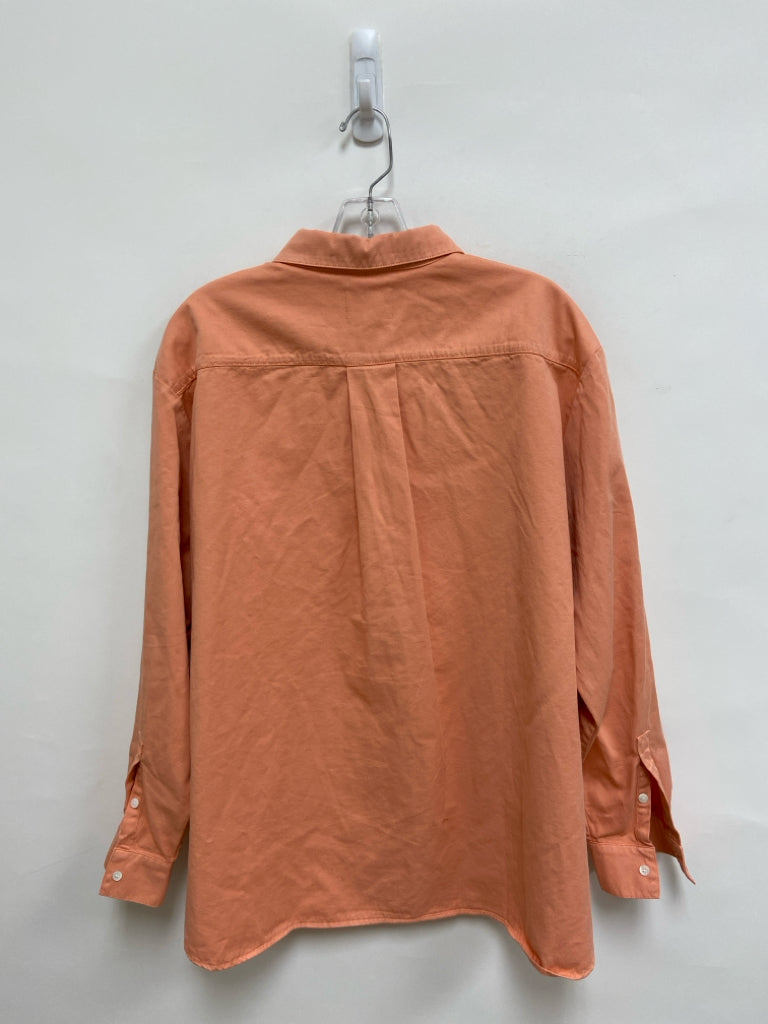 SEZANE Size 10 Peach Long Sleeve Ladies Top