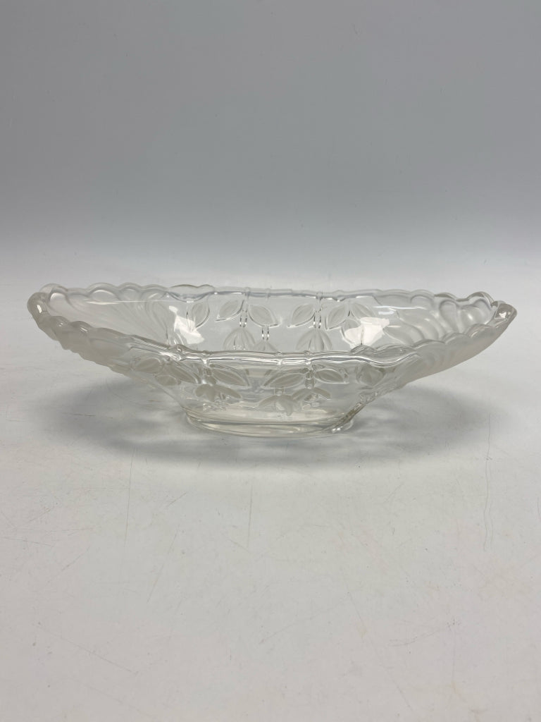 Frosted Clear Flowers Glass Bowl(s)