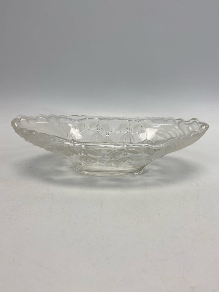 Frosted Clear Flowers Glass Bowl(s)