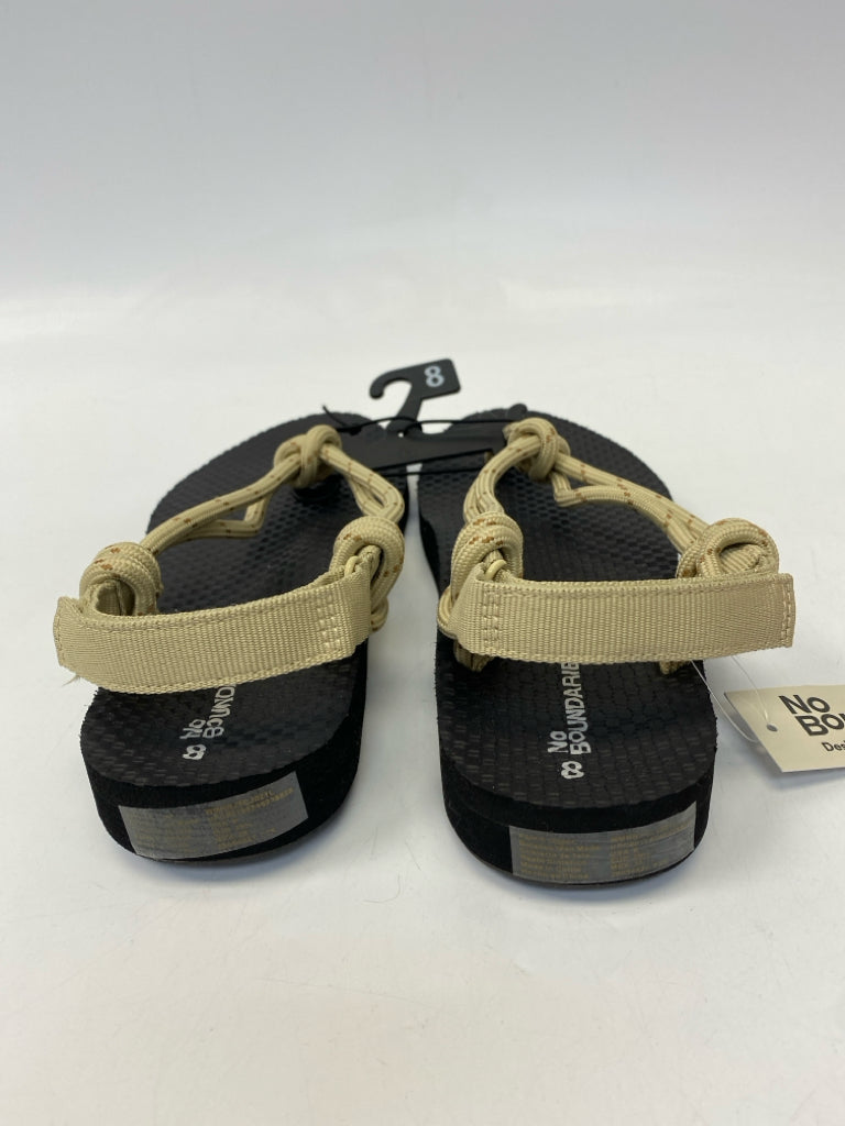 NWT No Boundaries  Size 8 Tan Sandals
