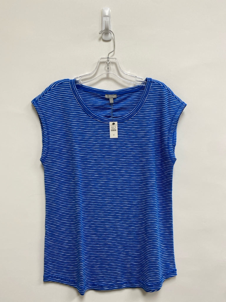NWT Talbots Size M Blue/White Stripes Sleeveless Ladies Top