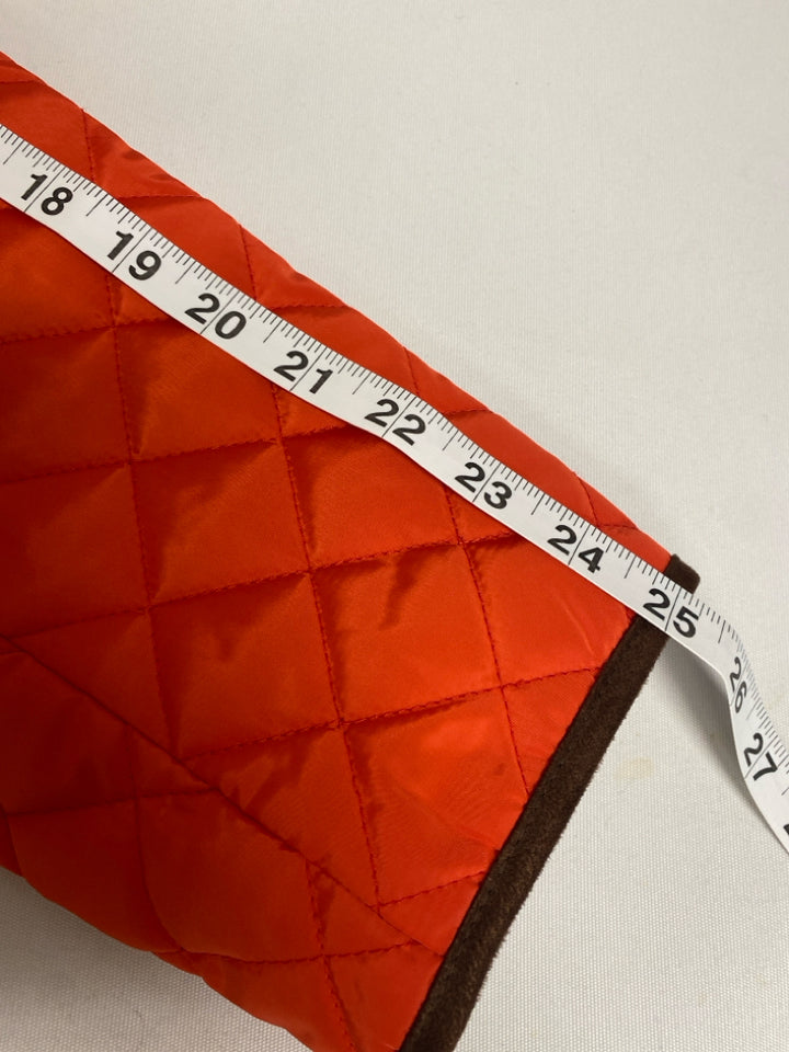 Lauren Ralph Lauren Size L Orange Quilted Ladies Jacket