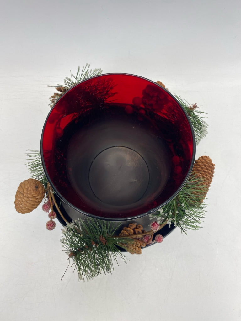 Red Glass/Metal Christmas