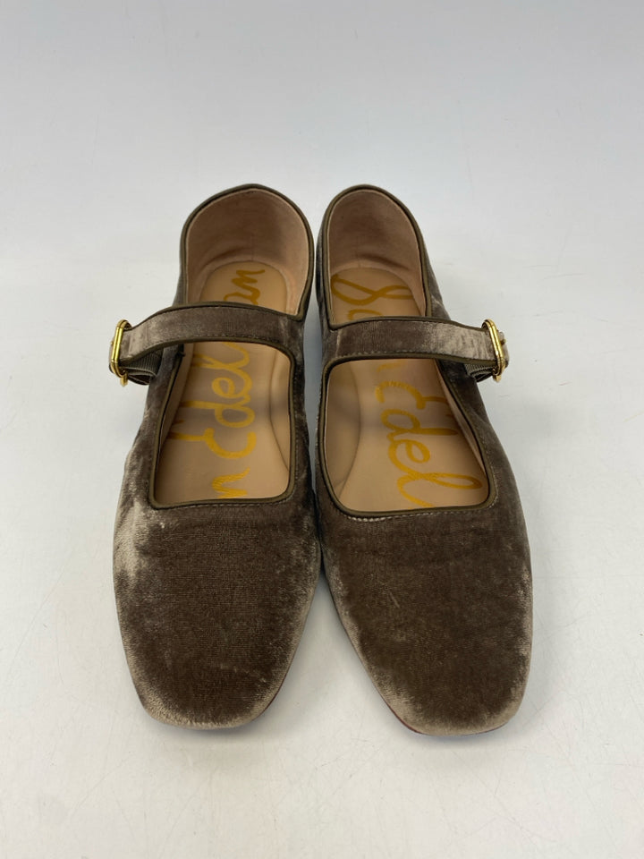 Sam Edelman US Shoe Size 9.5 Brown Velvet Flats