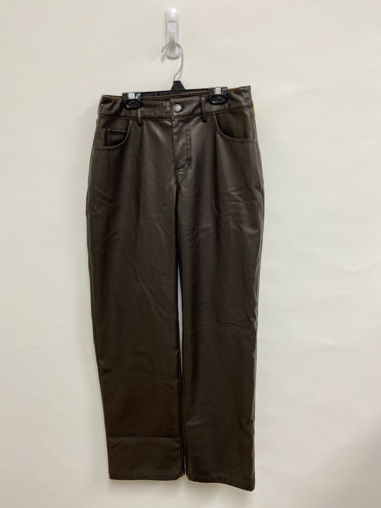 wild fable Size 2 Brown Faux Leather Ladies Pants