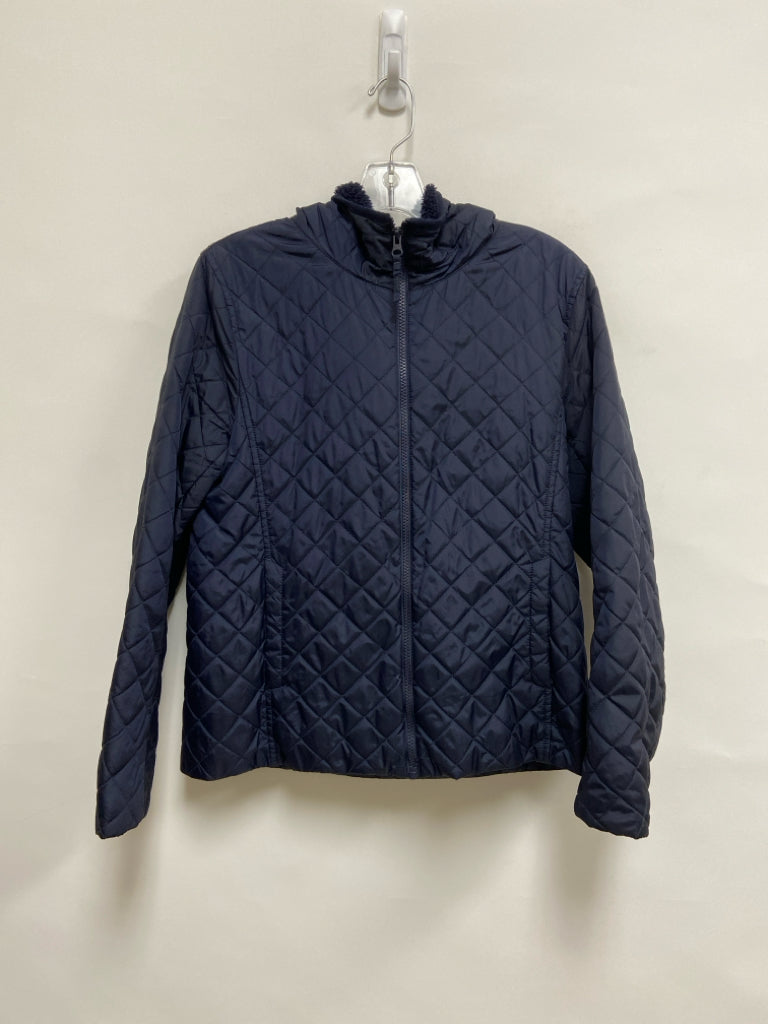 UNIQLO Size S Dark Blue Quilted Hooded Ladies Jacket