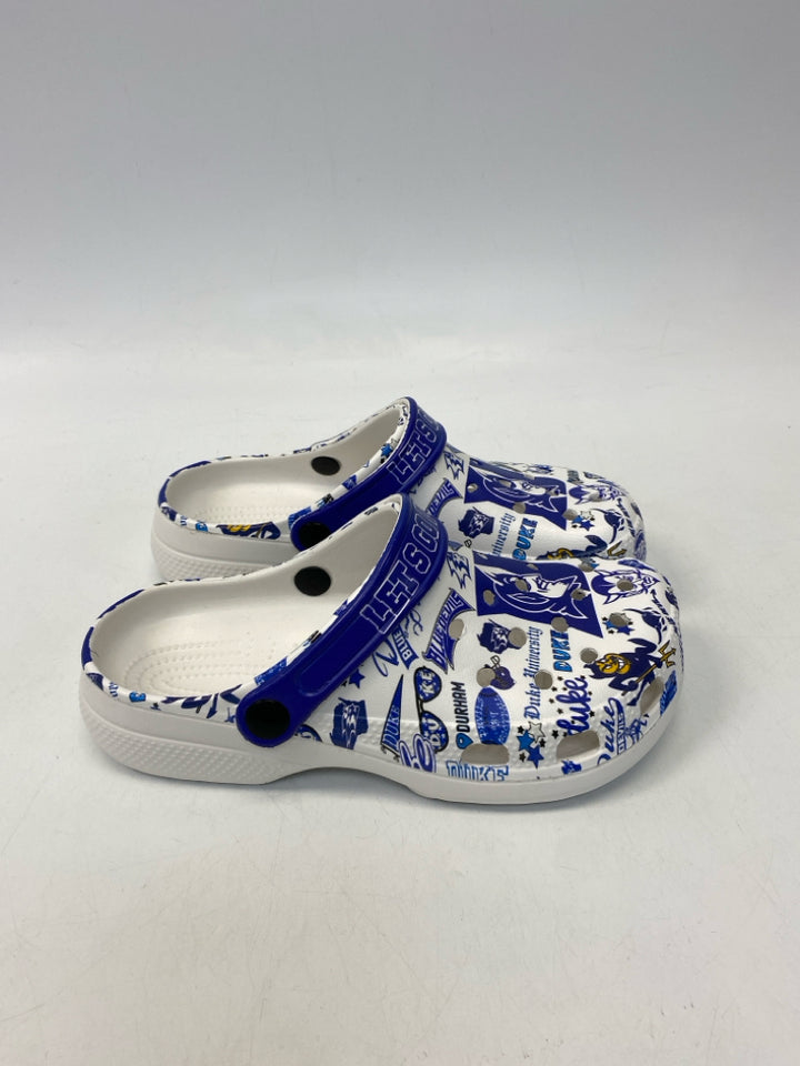EU Shoe Size 39 White/Blue Duke Clogs
