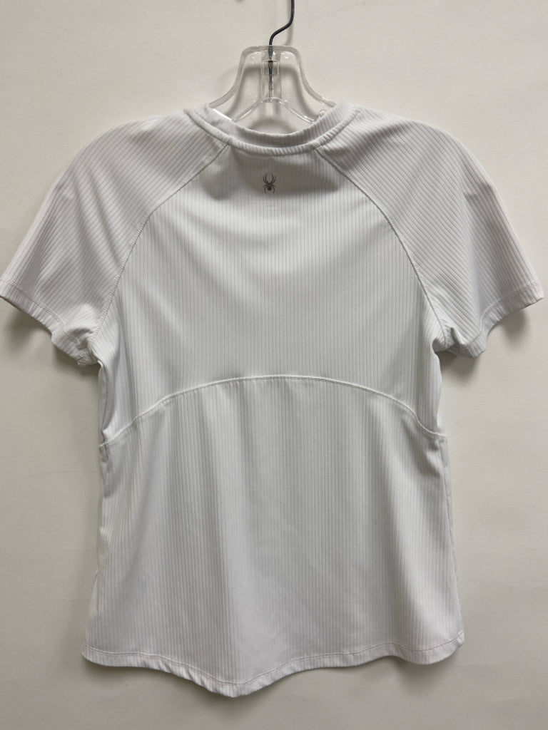 Spyder Size S White Ribbed Athletic Top