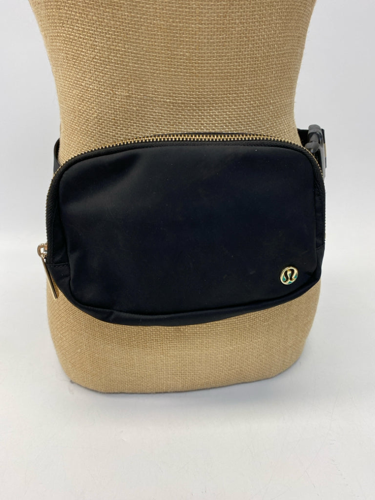 Lululemon Black Gold Nylon Belt Bag