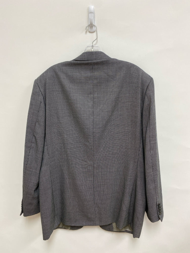 PAL ZILERI Size 54 Black Gray Wool Men&