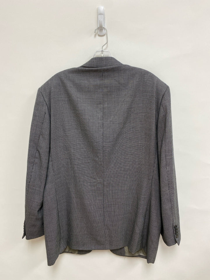 PAL ZILERI Size 54 Black Gray Wool Men&