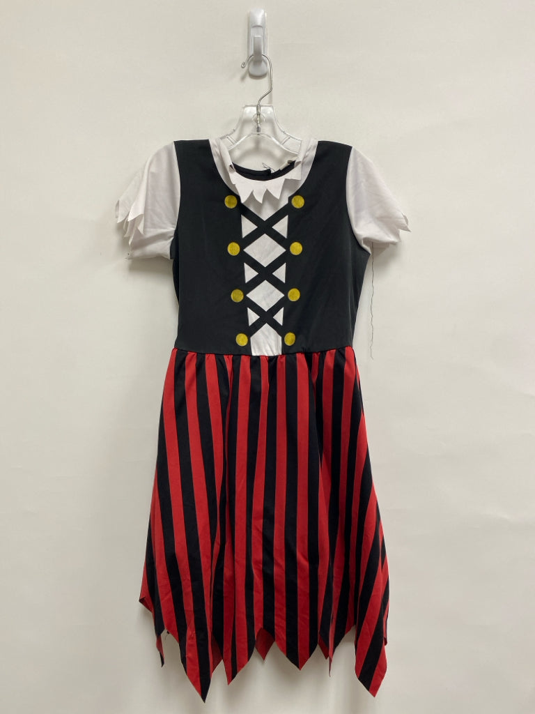 SIZE L Black/White Red Pirates Girl&