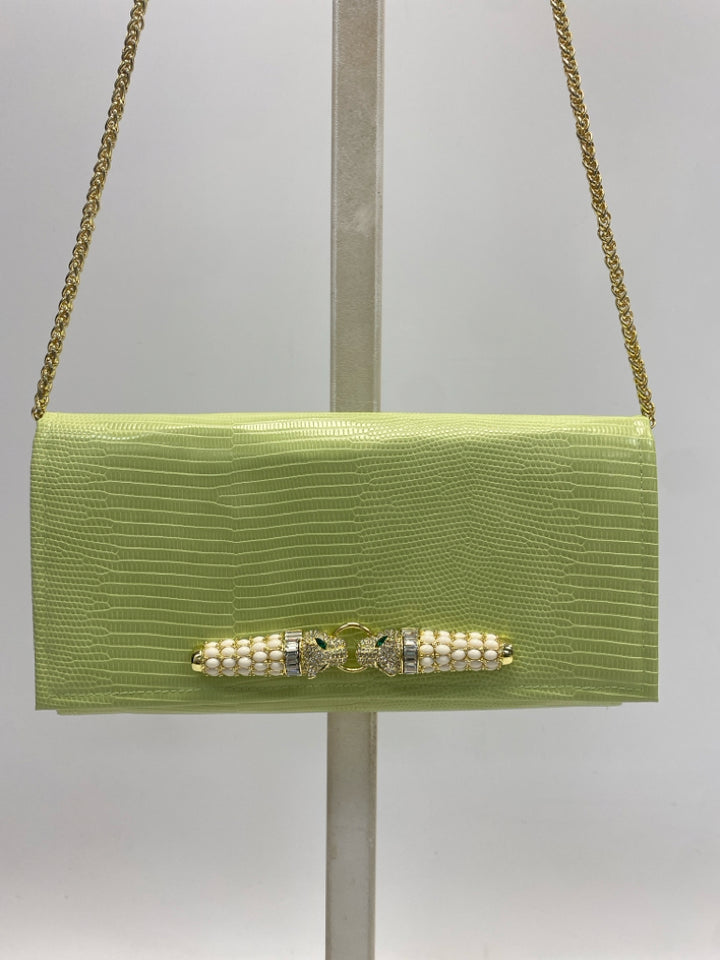 Garland Lime Green Rhinestone(s) Handbag