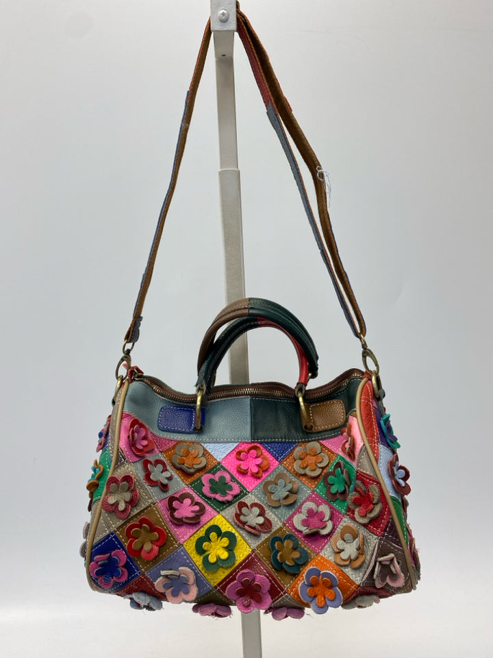 Heshe Multi-Color Flower(s) Handbag