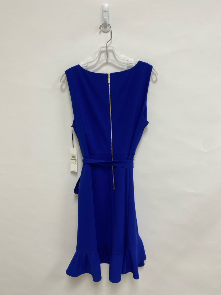 NWT Calvin Klein Size 14 Royal Blue Sleeveless Ladies Dress