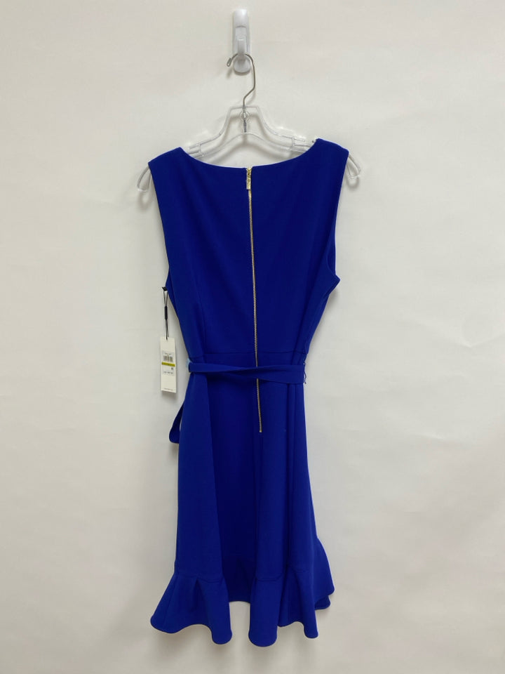 NWT Calvin Klein Size 14 Royal Blue Sleeveless Ladies Dress