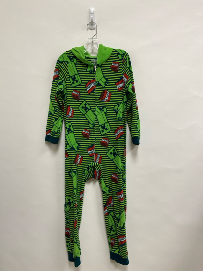 SIZE 8/10 Green Red Stripe Fleece Boy&