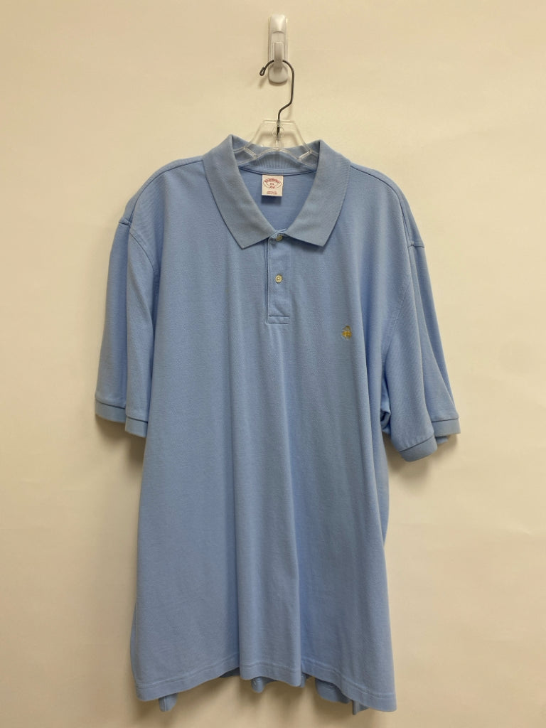 Brooks Brothers Size XXL Powder Blue Polo Men&