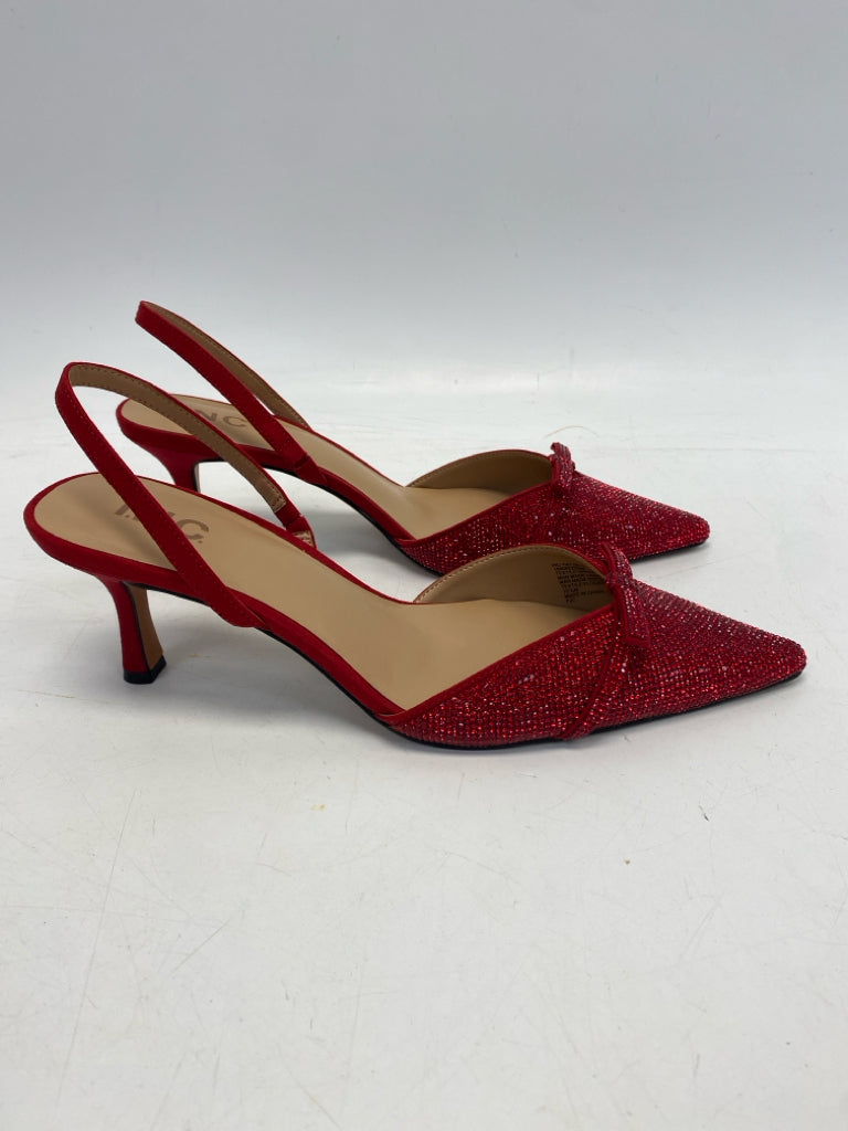 NWOT INC US Shoe Size 10.5 Red Rhinestone(s) Heels