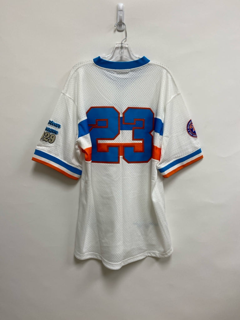 NWT Headgear Classics Size 2X White Blue/Orange Baseball Men&