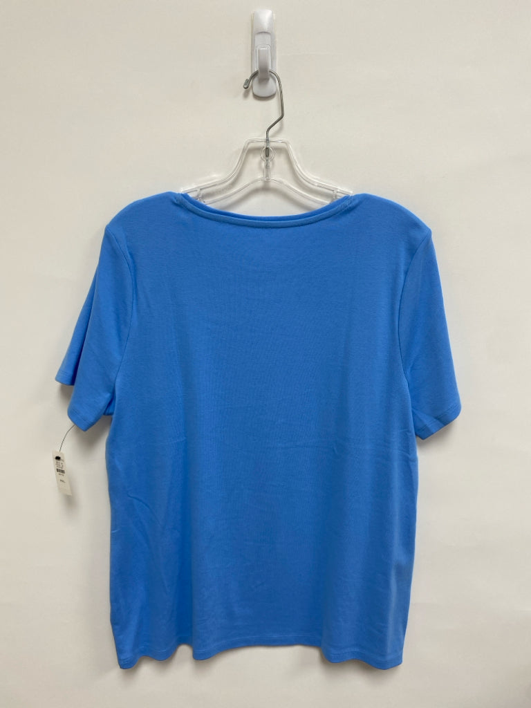 NWT Talbots Size XLP Blue Petite Top