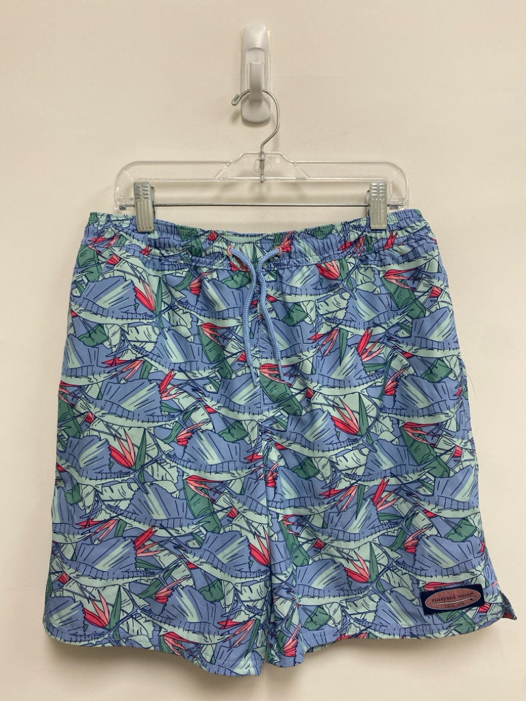 Vineyard Vines SIZE 16 Blue Seafoam/Pink Fish Boy&