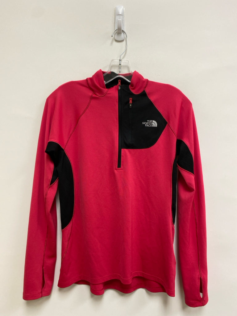 North Face Size M Pink Black Pullover Athletic Top