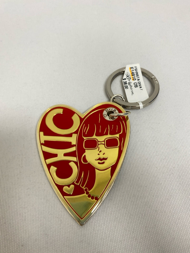 NWT Brighton Silver/Gold Red/Black Hearts Misc. Accessory